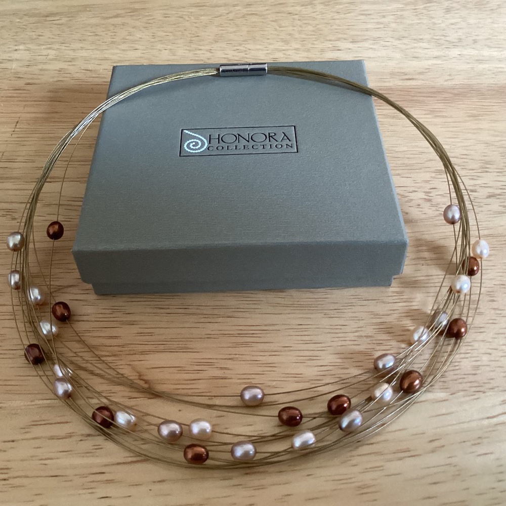 Honora Collection Multi Strand Freshwater Cultured Pearl Necklace
